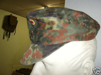 Casquette Originale de l'Arme Allemande<br>Camouflage Flecktarn<br>Occasion 1er choix