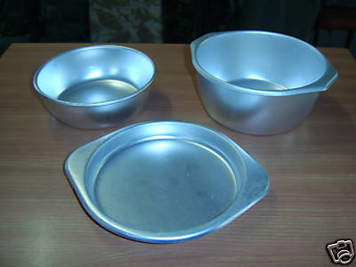 Lot de 3 gammelles Originales de l'Arme Suisse<br>Etat Neuf